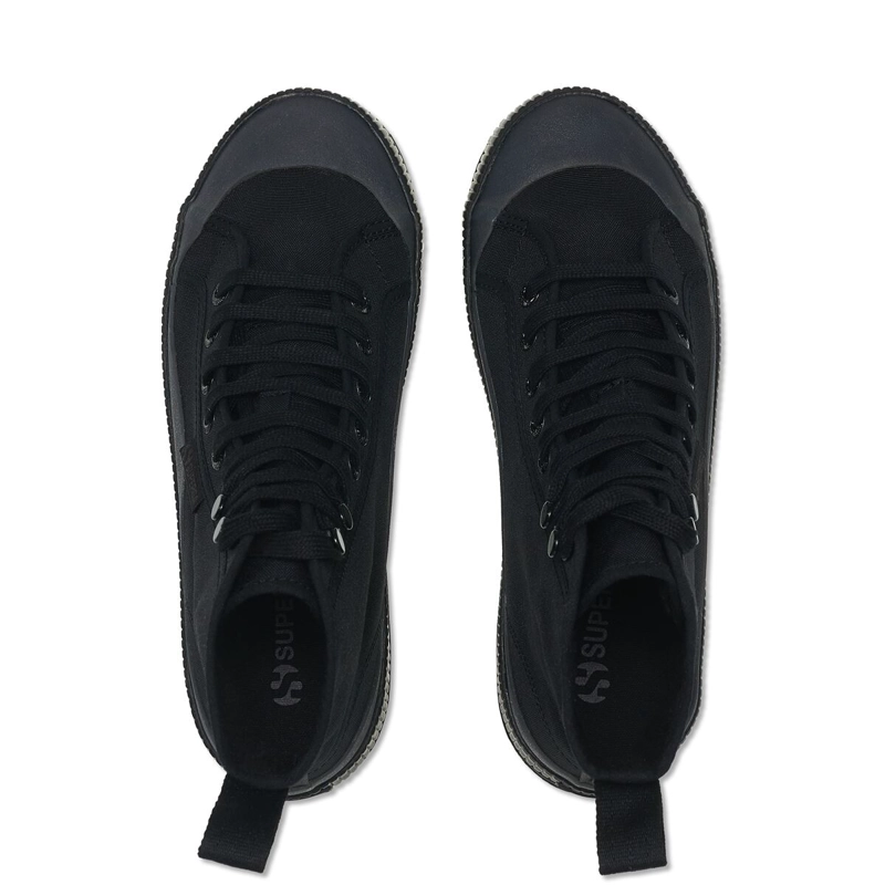 ZAPATILLAS MUJER SUPERGA URBANAS NEGRO S21249W997 2644 ALPINA NYLON JELLY WASH BLACK - 4