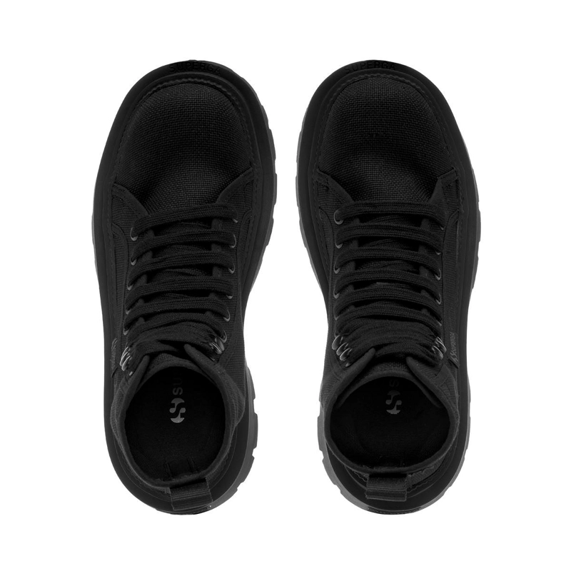 ZAPATILLAS MUJER SUPERGA URBANAS NEGRO 3051 ALPINA APEX HIGH TOTAL BLACK - 4