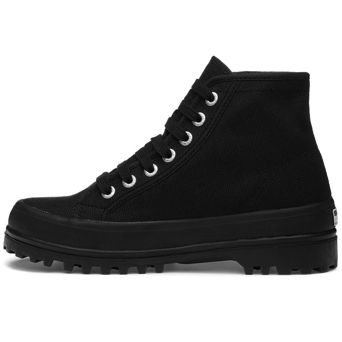 ZAPATILLAS MUJER SUPERGA CASUALES NEGRO 2341 ALPINA COTU FULL BLACK - 2