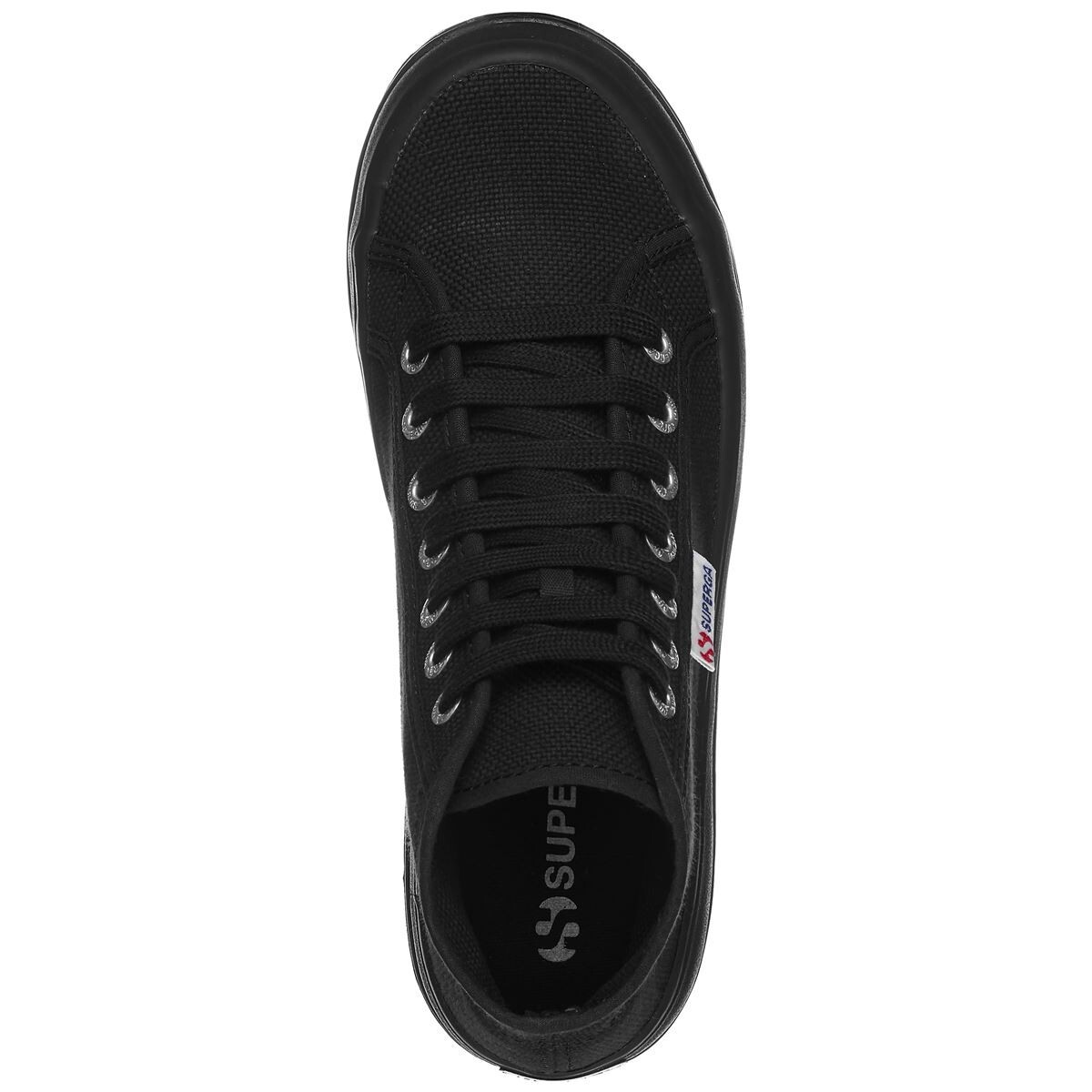 ZAPATILLAS MUJER SUPERGA CASUALES NEGRO 2341 ALPINA COTU FULL BLACK - 3