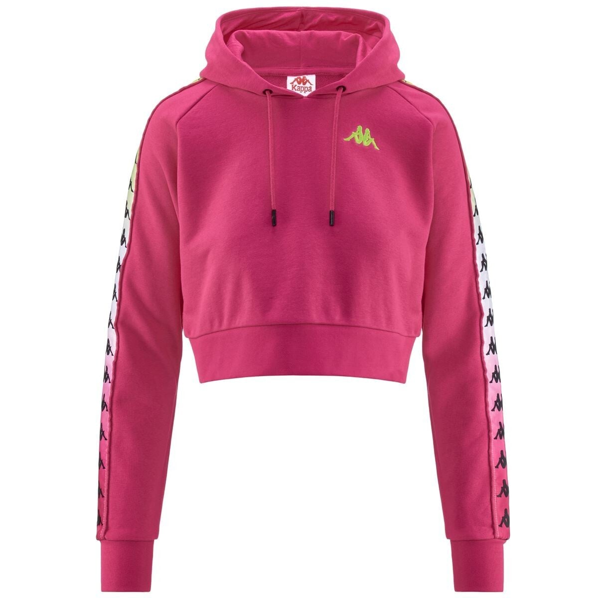 POLERON CROP WOMEN BANDA TAMAS DEGRADE FUXIA WHITE - 1