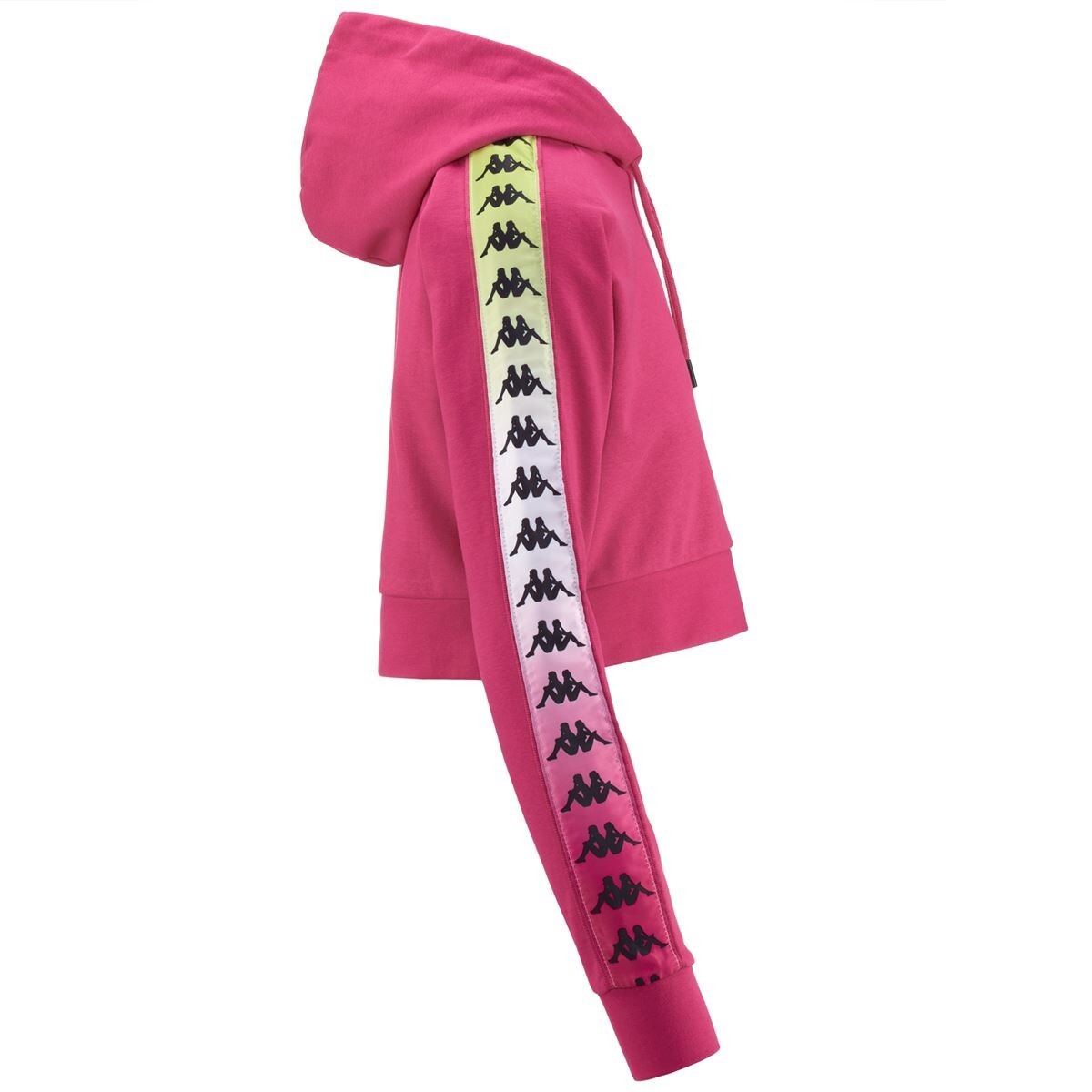 POLERON CROP WOMEN BANDA TAMAS DEGRADE FUXIA WHITE - 2