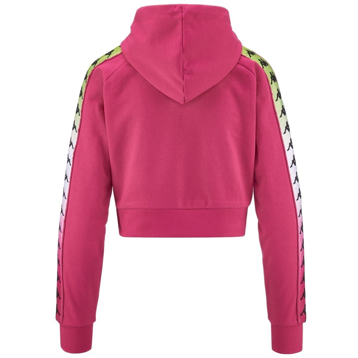 POLERON CROP WOMEN BANDA TAMAS DEGRADE FUXIA WHITE - 3