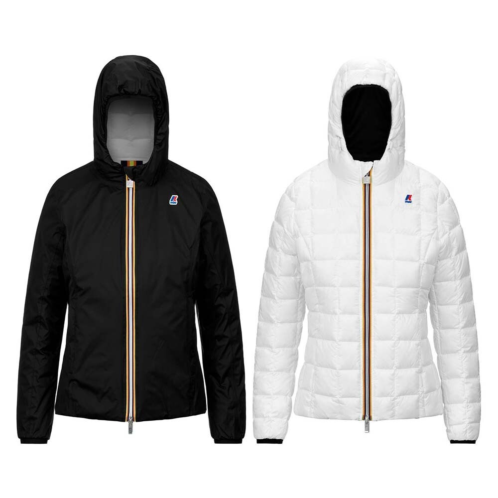 CHAQUETA REVERSIBLE WOMEN LILY THERMO PLUS BLACK PURE WHITE - 3