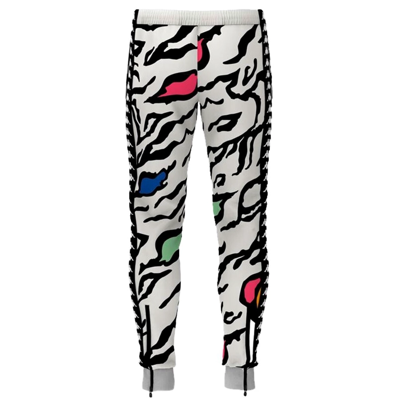 PANTALON HOMBRE KAPPA WHITE BLACK 222 BANDARASTORIA GRAPHIK - 2