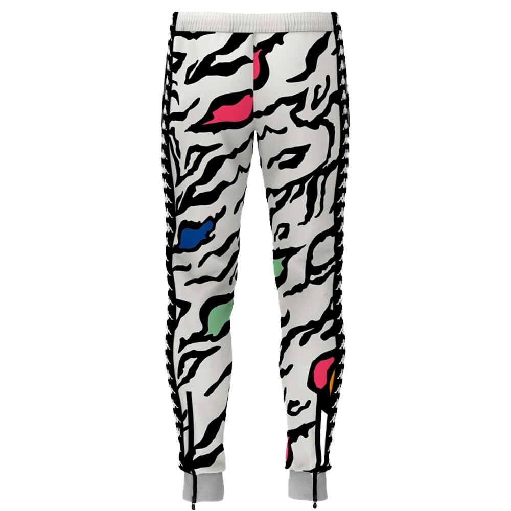 PANTALON HOMBRE KAPPA WHITE BLACK 222 BANDARASTORIA GRAPHIK - 2