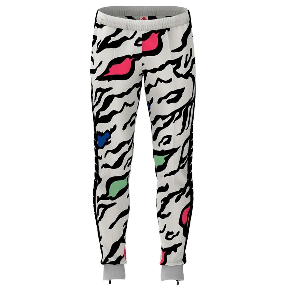 PANTALON HOMBRE KAPPA WHITE BLACK 222 BANDARASTORIA GRAPHIK - 4
