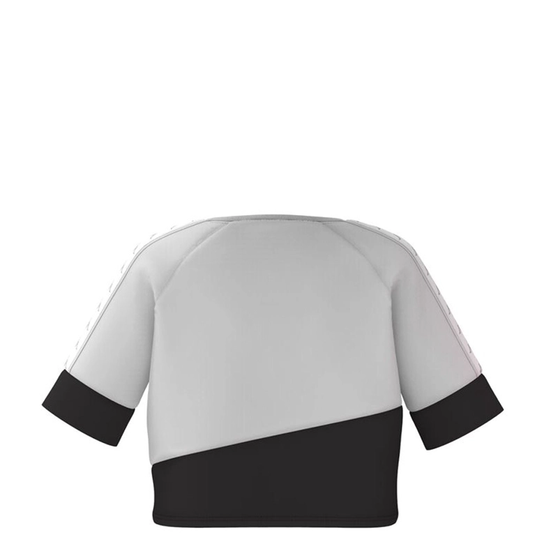 POLERA CROP 222 BANDA BALIMNOS WOMEN WHITE BLACK GREY - 3