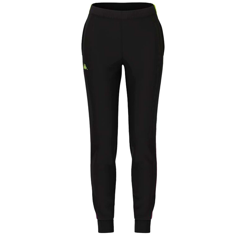 PANTALON MUJER KAPPA BLACK FUXIA LIME 222 BANDA WRASTORIA DEGRADE - 2