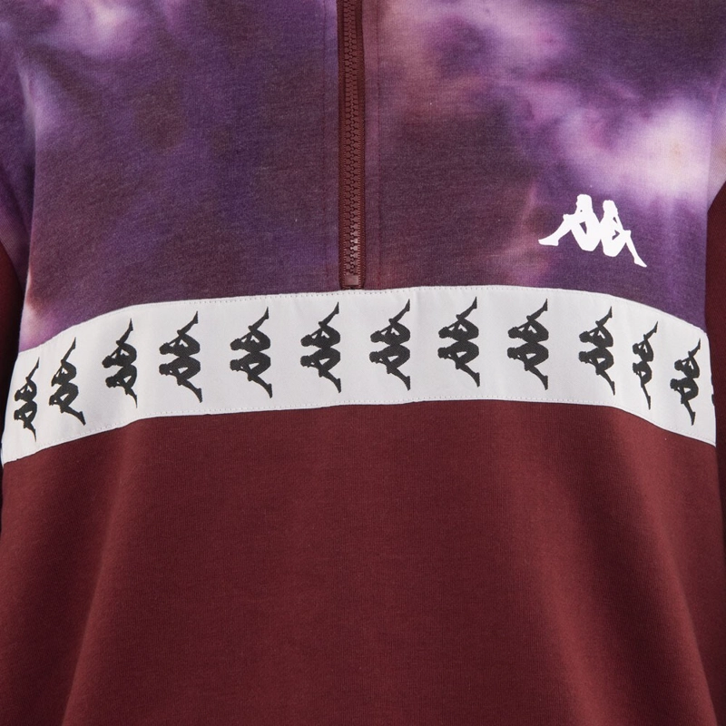 POLERON MEN HALF ZIP BURGUNDY - 4