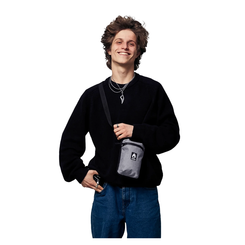 BOLSO NIXON C3199070 DAY TRIPPIN' STASH BAG HEATHER GRAY - 5