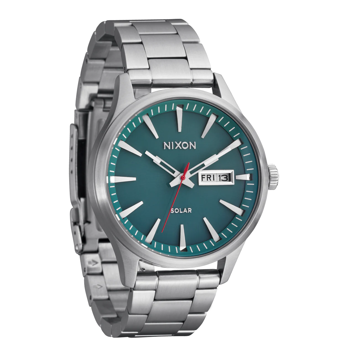 RELOJ NIXON HOMBRE SENTRY SOLAR STAINLESS STEEL SILVER JASPER - 2