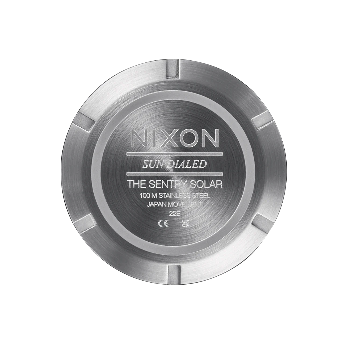RELOJ NIXON HOMBRE SENTRY SOLAR STAINLESS STEEL SILVER JASPER - 5