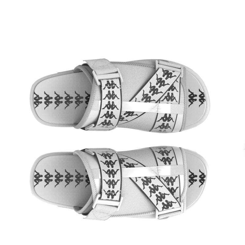 SANDALIAS UNISEX KAPPA 222 BANDA MITEL 1 WHITE BLACK - 2