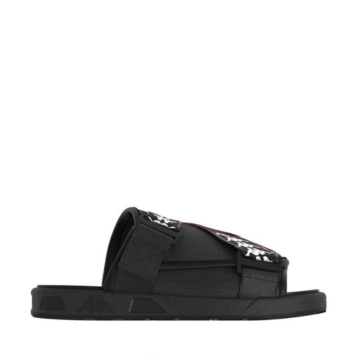 SANDALIAS UNISEX KAPPA 222 BANDA MITEL 1 BLACK WHITE BLACK - 1