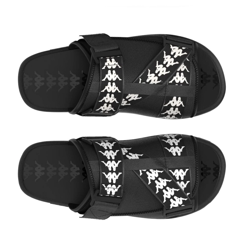SANDALIAS UNISEX KAPPA 222 BANDA MITEL 1 BLACK WHITE BLACK - 2