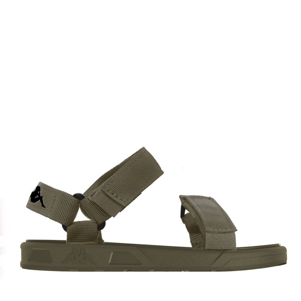 SANDALIAS UNISEX KAPPA AUTHENTIC CLOTY 1 MILITAR GREEN BLACK - 1