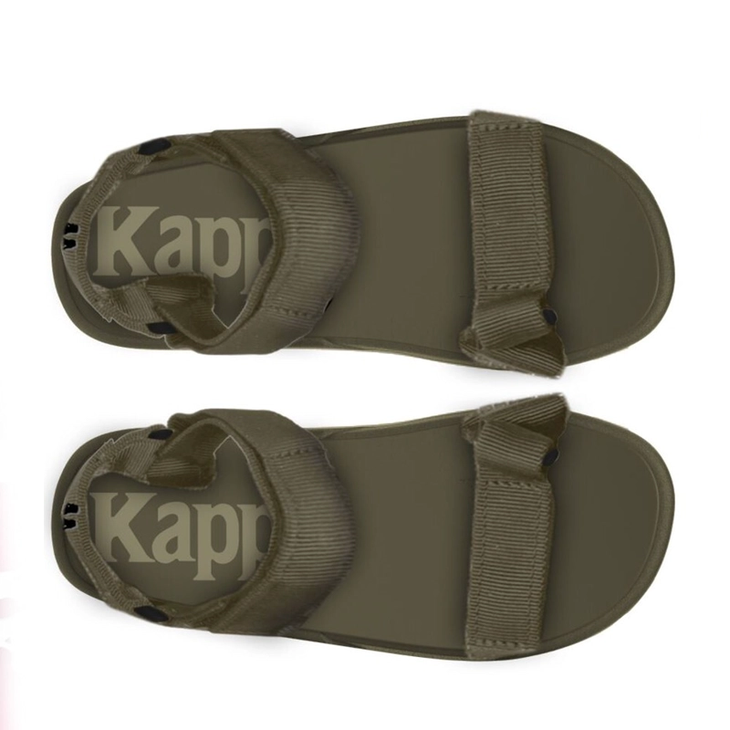 SANDALIAS UNISEX KAPPA AUTHENTIC CLOTY 1 MILITAR GREEN BLACK - 2