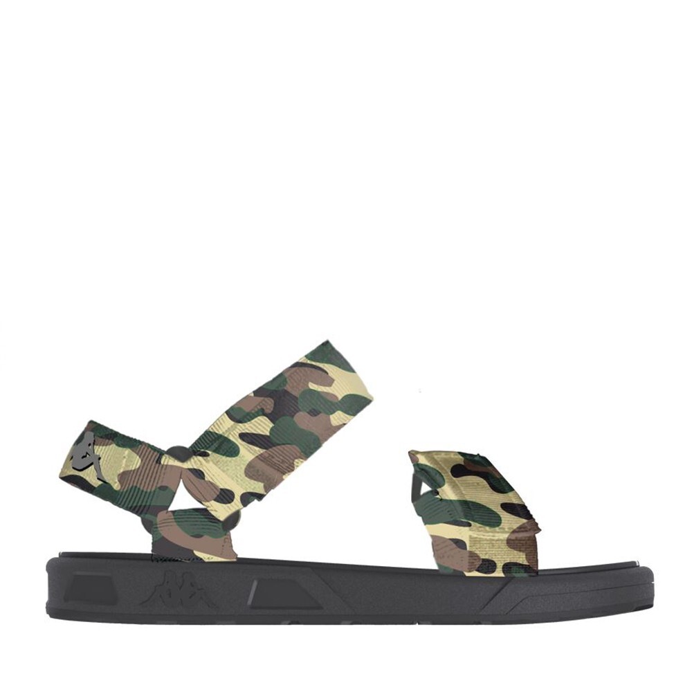 SANDALIAS UNISEX KAPPA AUTHENTIC CLOTY 1 GREEN BLACK - 1