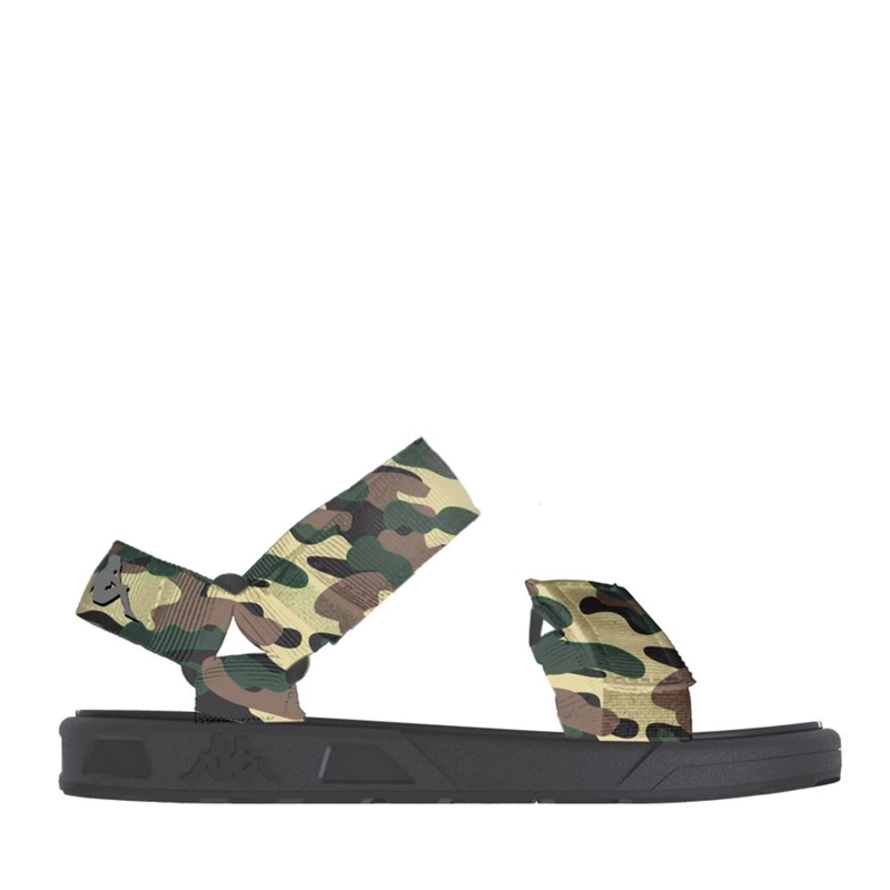 SANDALIAS UNISEX KAPPA AUTHENTIC CLOTY 1 GREEN BLACK - 1