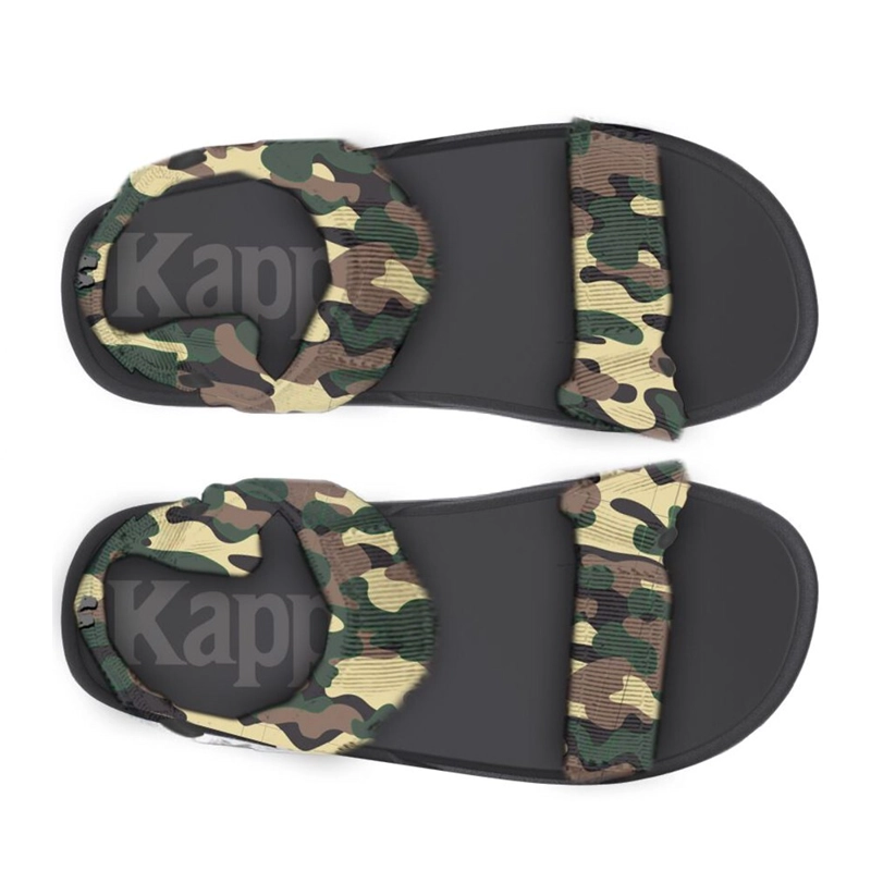 SANDALIAS UNISEX KAPPA AUTHENTIC CLOTY 1 GREEN BLACK - 2
