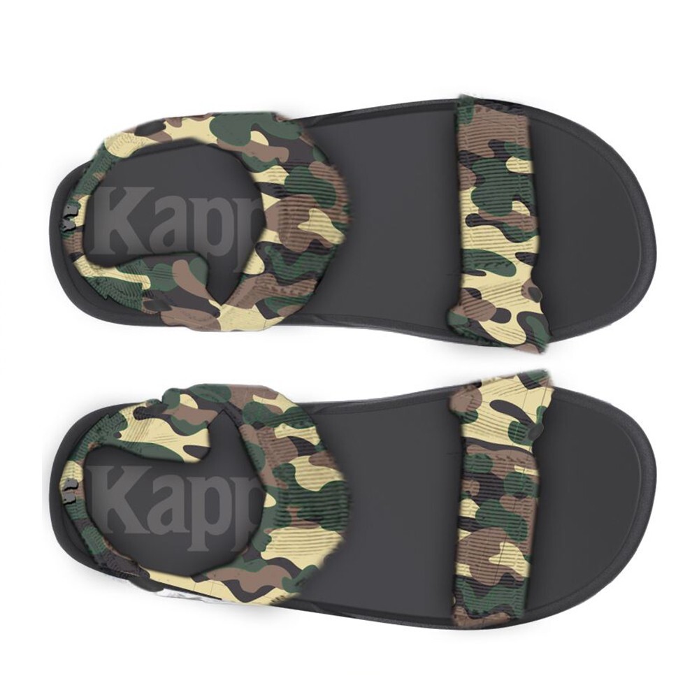 SANDALIAS UNISEX KAPPA AUTHENTIC CLOTY 1 GREEN BLACK - 2