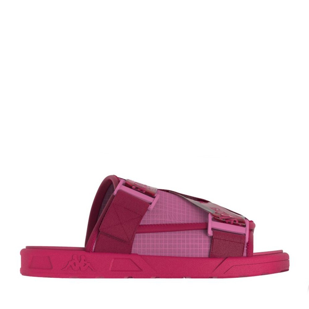 SANDALIAS UNISEX KAPPA AUTHENTIC MITEL PINK RED RUBBER - 1