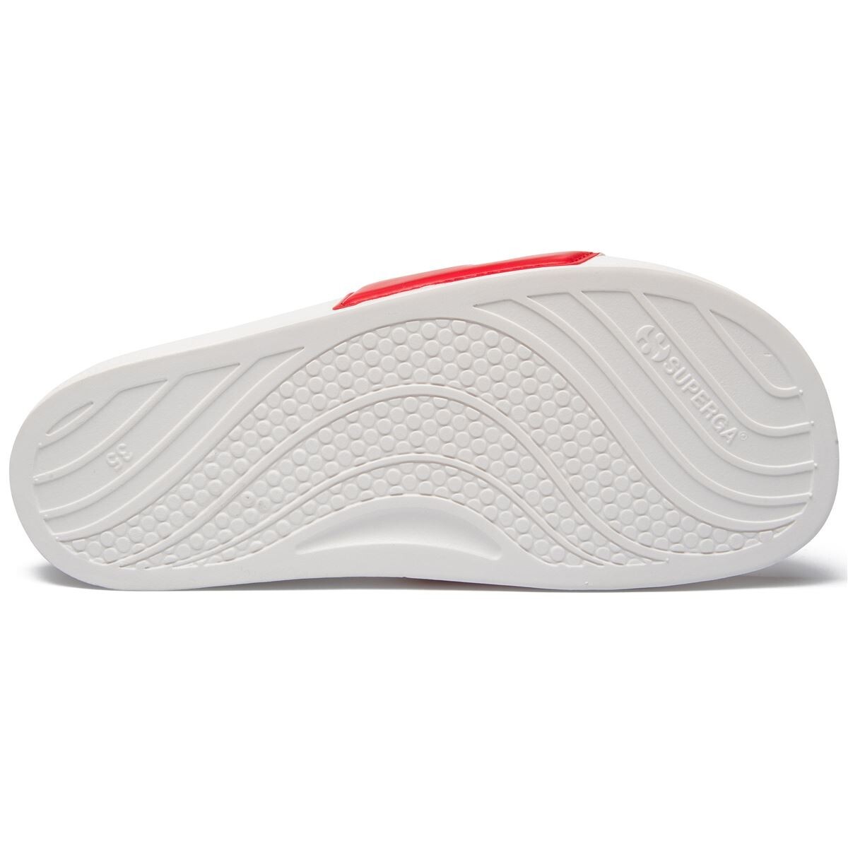 SANDALIAS MUJER SUPERGA 1908 SLIDES POLYSOFT WHITE RED - 3