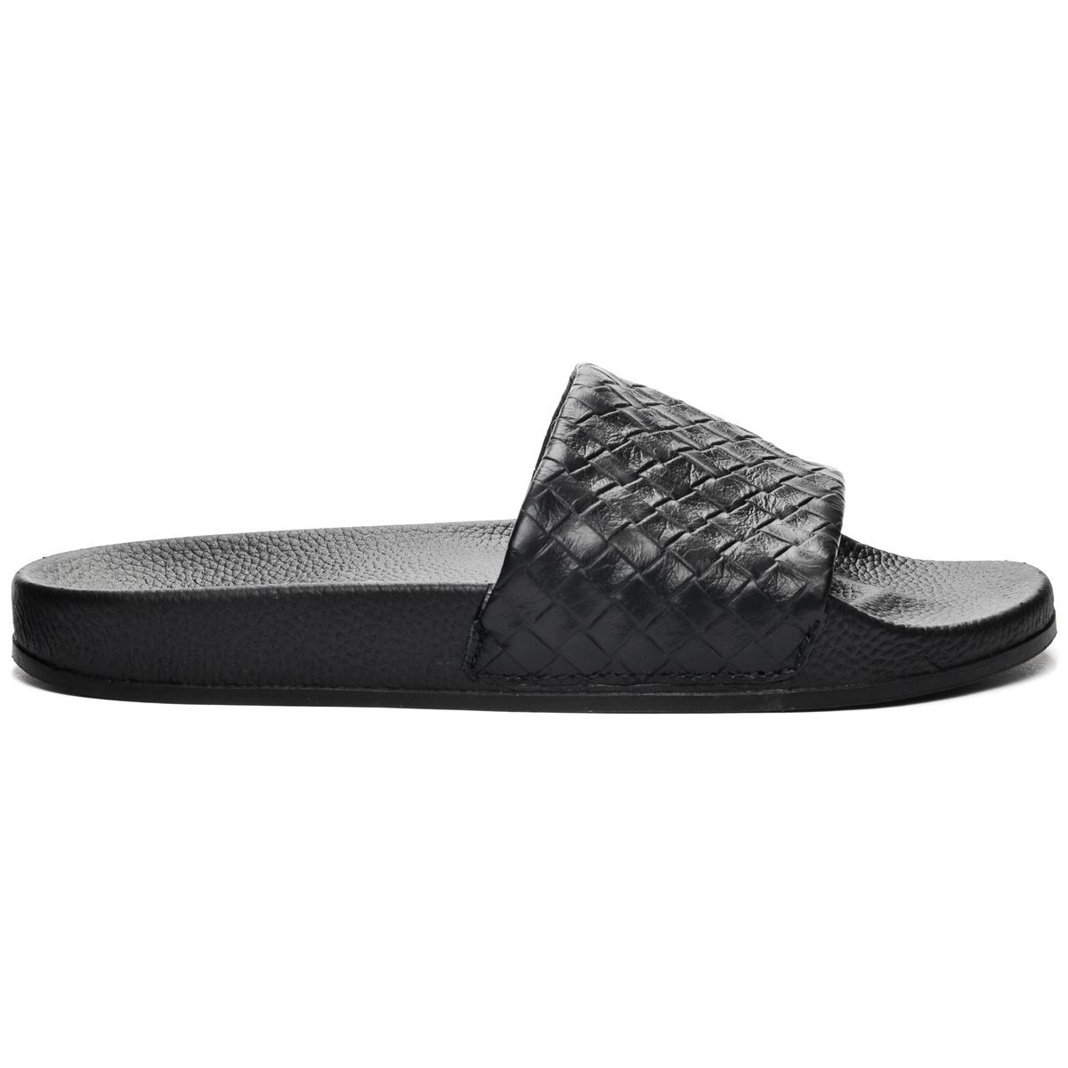 SANDALIAS MUJER SUPERGA 1908 SLIDES WOVEN LEATHER BLACK S8115JW005 - 1