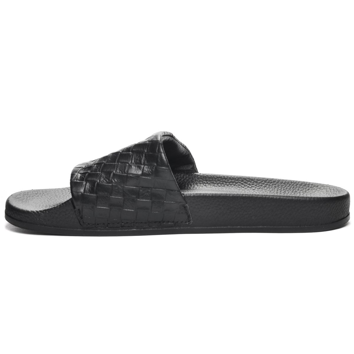 SANDALIAS MUJER SUPERGA 1908 SLIDES WOVEN LEATHER BLACK S8115JW005 - 2