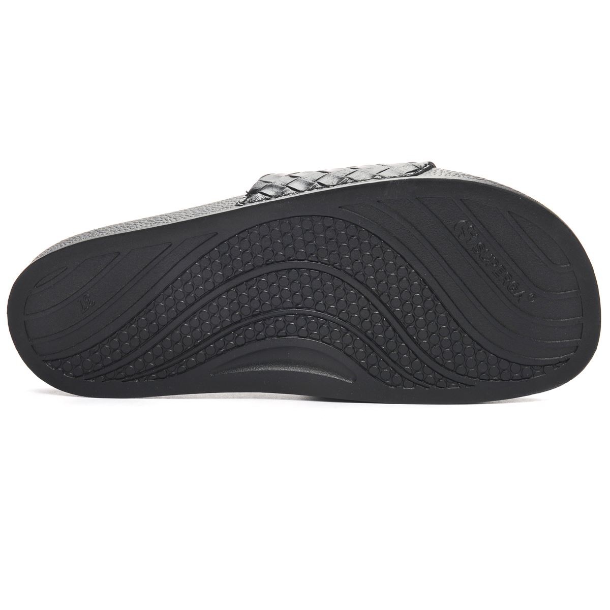 SANDALIAS MUJER SUPERGA 1908 SLIDES WOVEN LEATHER BLACK S8115JW005 - 3