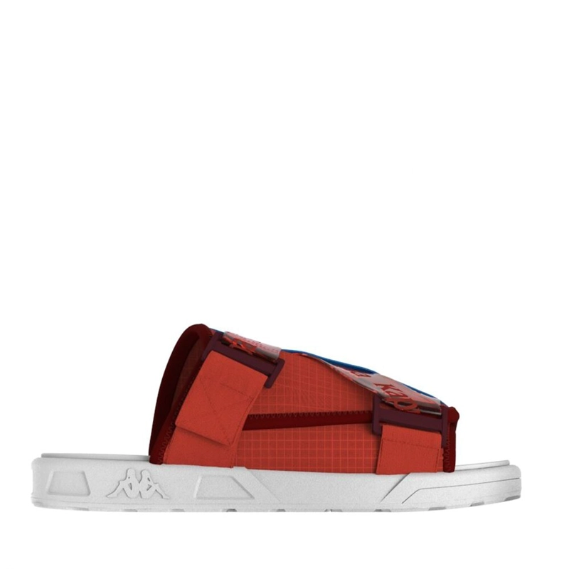 SANDALIAS UNISEX KAPPA AUTHENTIC MITEL RED WHITE BLUE - 1