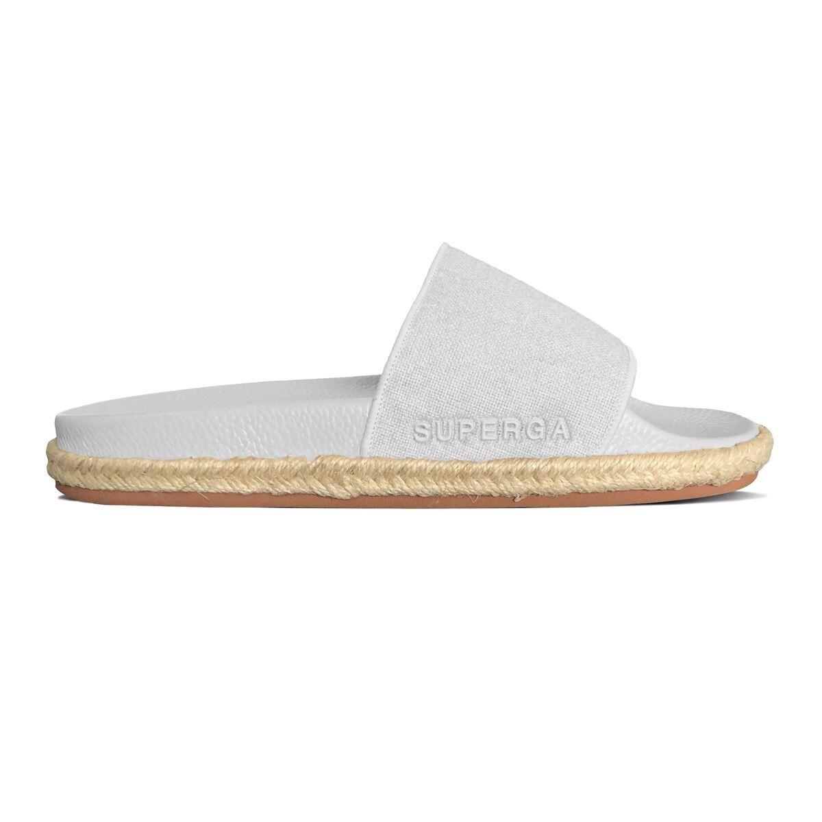 SANDALIAS MUJER SUPERGA 1908 SLIDES ORGANIC CANVAS ROPE WHITE S8111PW001 - 1