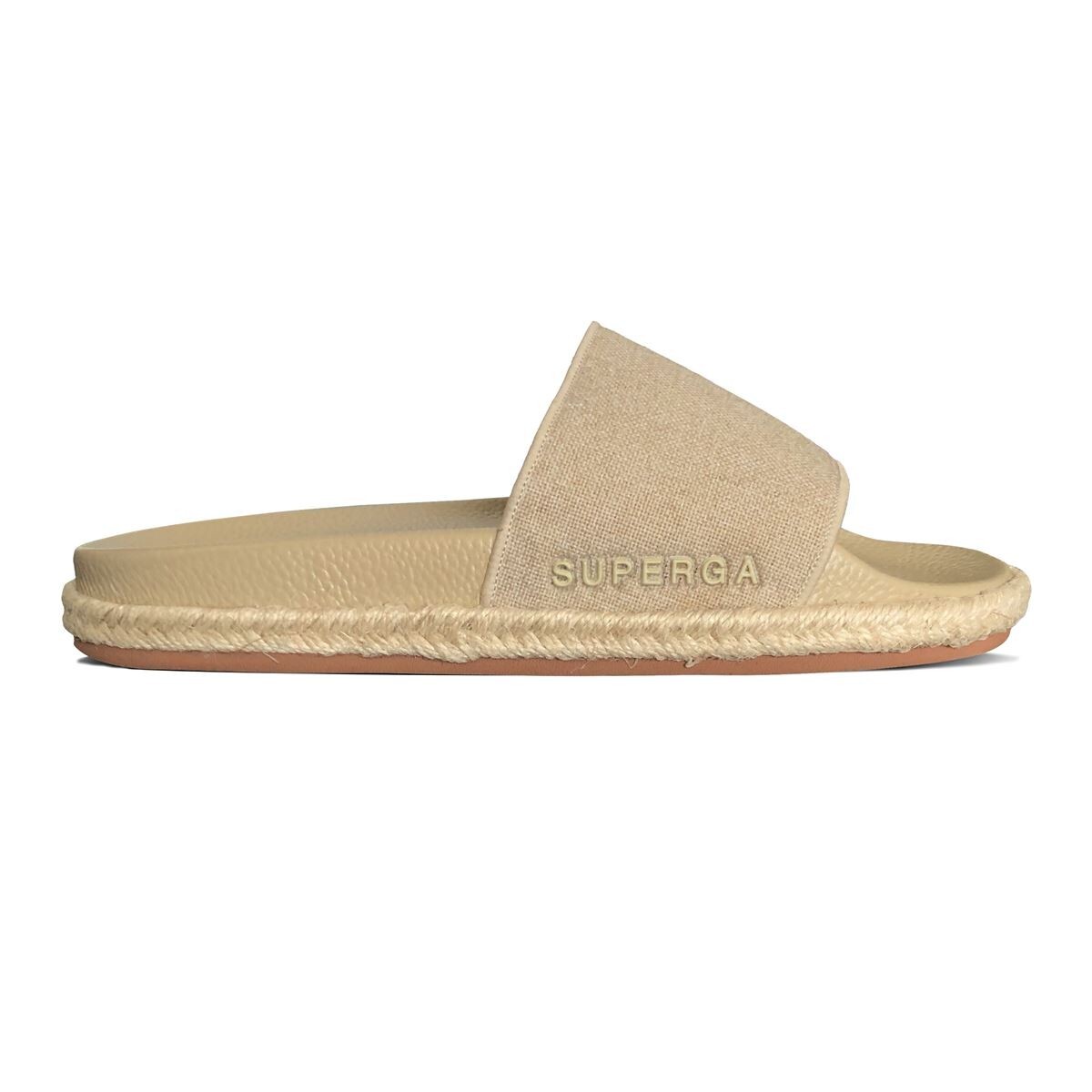 SANDALIAS MUJER SUPERGA 1908 SLIDES ORGANIC CANVAS ROPE WHITE S8111PW001 - 4