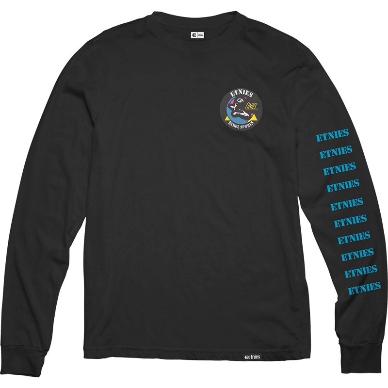 POLERA MANGA LARGA REBEL SPORTS BLACK - 1