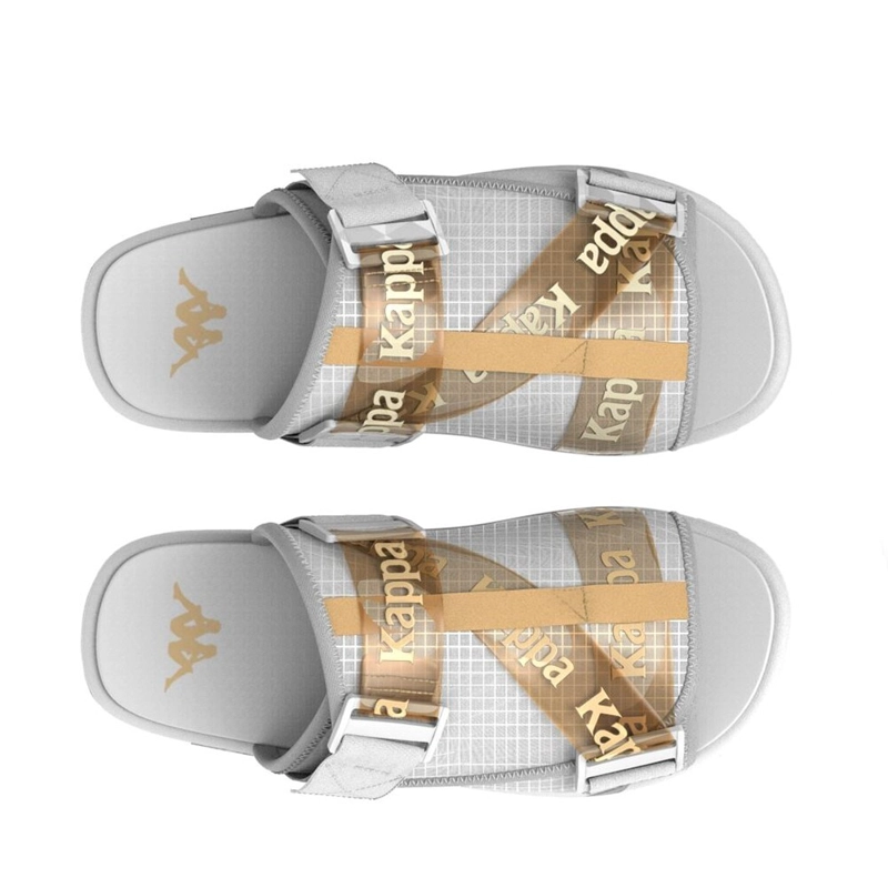 SANDALIAS UNISEX KAPPA AUTHENTIC MITEL WHITE SUNBUR - 2
