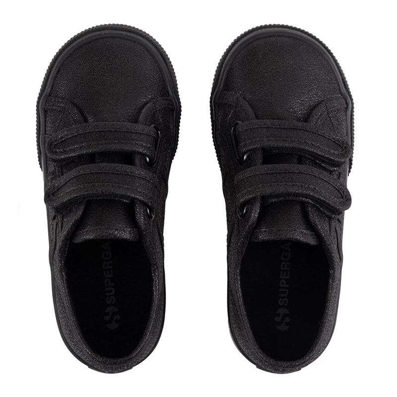 ZAPATILLAS NIÑA SUPERGA NEGRO S7118SW912 2730 KIDS STRAPS LAME TOTAL SHINE - 3