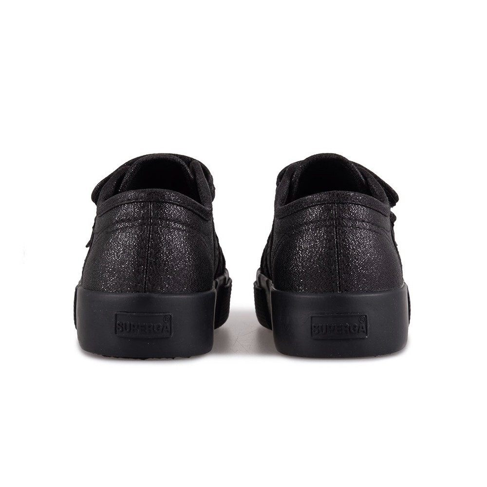 ZAPATILLAS NIÑA SUPERGA NEGRO S7118SW912 2730 KIDS STRAPS LAME TOTAL SHINE - 4