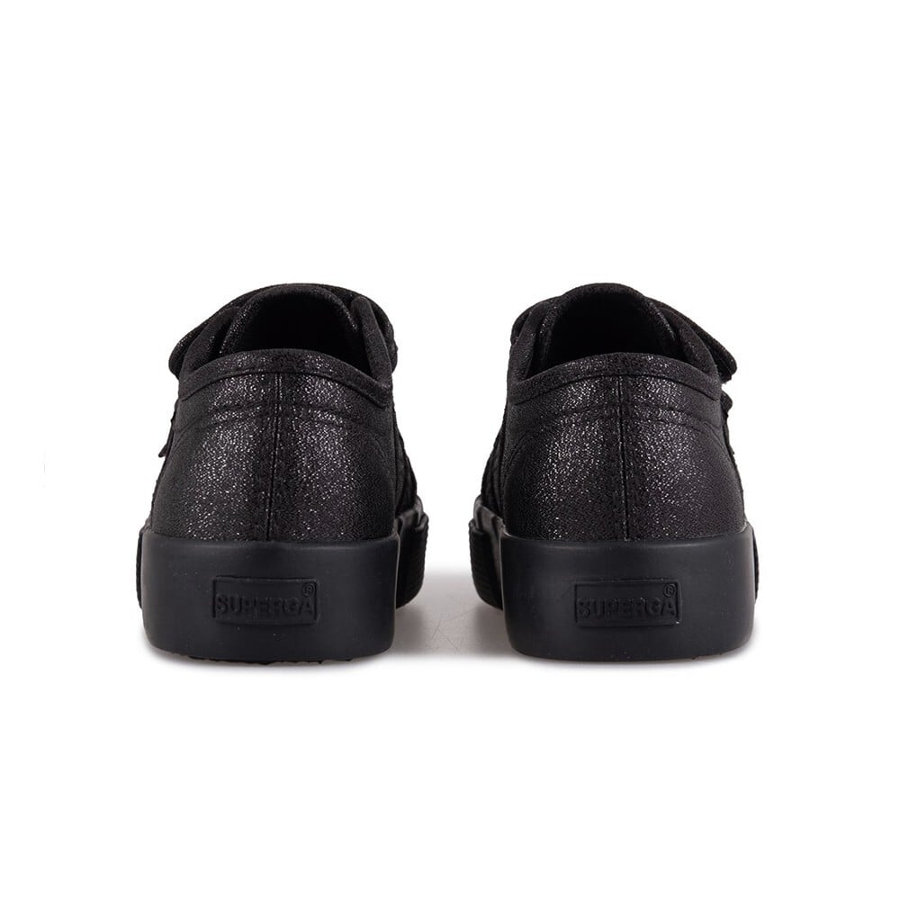 ZAPATILLAS NIÑA SUPERGA NEGRO S7118SW912 2730 KIDS STRAPS LAME TOTAL SHINE - 4