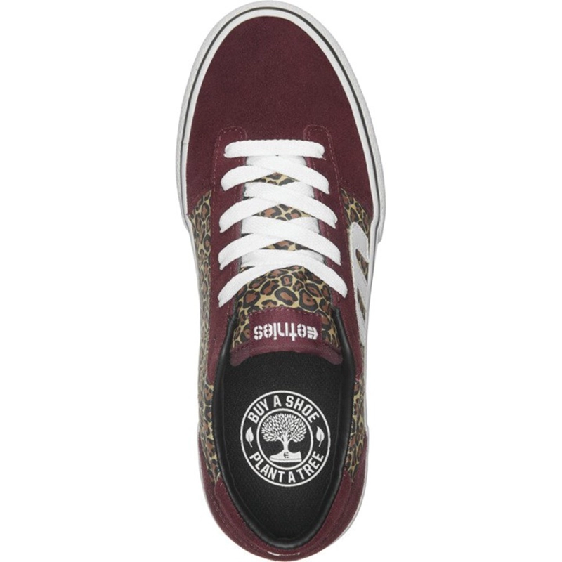 ZAPATILLAS MUJER ETNIES ROJO CALLI VULC W'S BURGUNDY TAN - 2