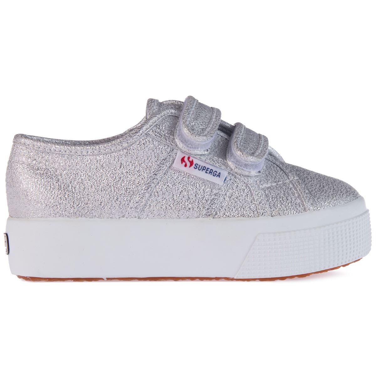 ZAPATILLAS NIÑO SUPERGA GRIS S7118SW031 2730 KIDS STRAPS LAME - 1