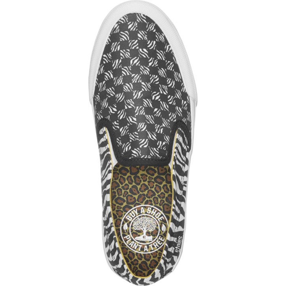 ZAPATILLAS MUJER ETNIES NEGRO LANGSTON W'S ANIMAL PRINT - 2