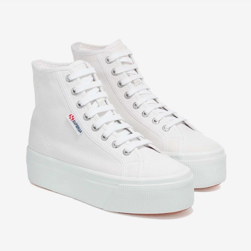 ZAPATILLAS MUJER SUPERGA URBANAS BLANCO S41273W901 2708 HI TOP WHITE - 2