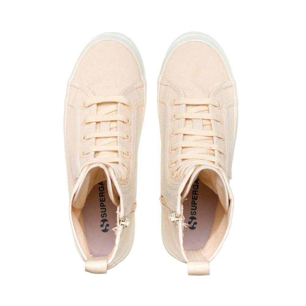 ZAPATILLAS MUJER SUPERGA URBANAS BEIGE S6116DWAFP 2641 ALPINA HIGH SHINY RAW - 3