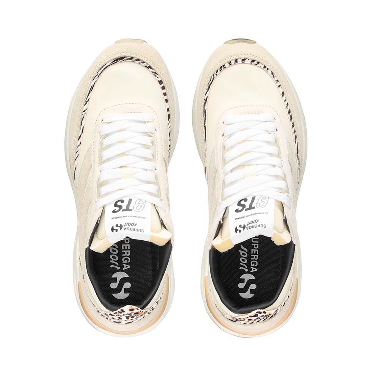 ZAPATILLAS MUJER SUPERGA URBANAS BEIGE 4089 9TS SL ZEBRA - 4