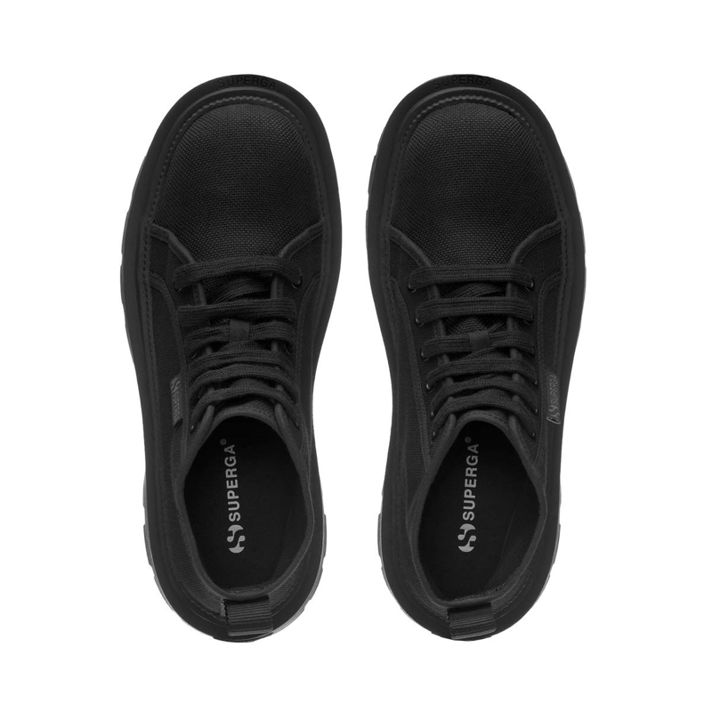 ZAPATILLAS MUJER SUPERGA URBANAS NEGRO 3052 ALPINA APEX MID TOTAL BLACK - 4