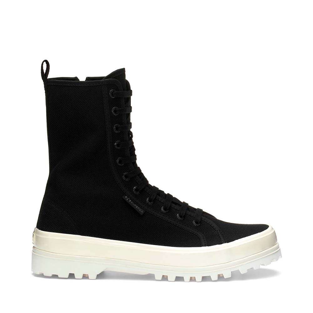 ZAPATILLAS MUJER SUPERGA URBANAS NEGRO S6116DWAJV 2641 ALPINA HIGH SHINY BLACK TOTAL - 1
