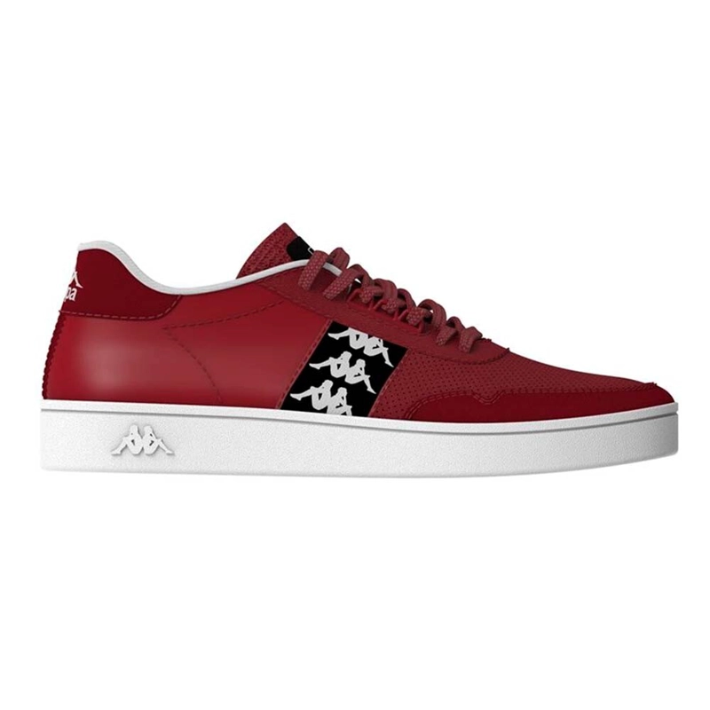 ZAPATILLAS UNISEX KAPPA URBANAS ROJO 222 BANDA BARNEL RED BLACK WHITE - 1