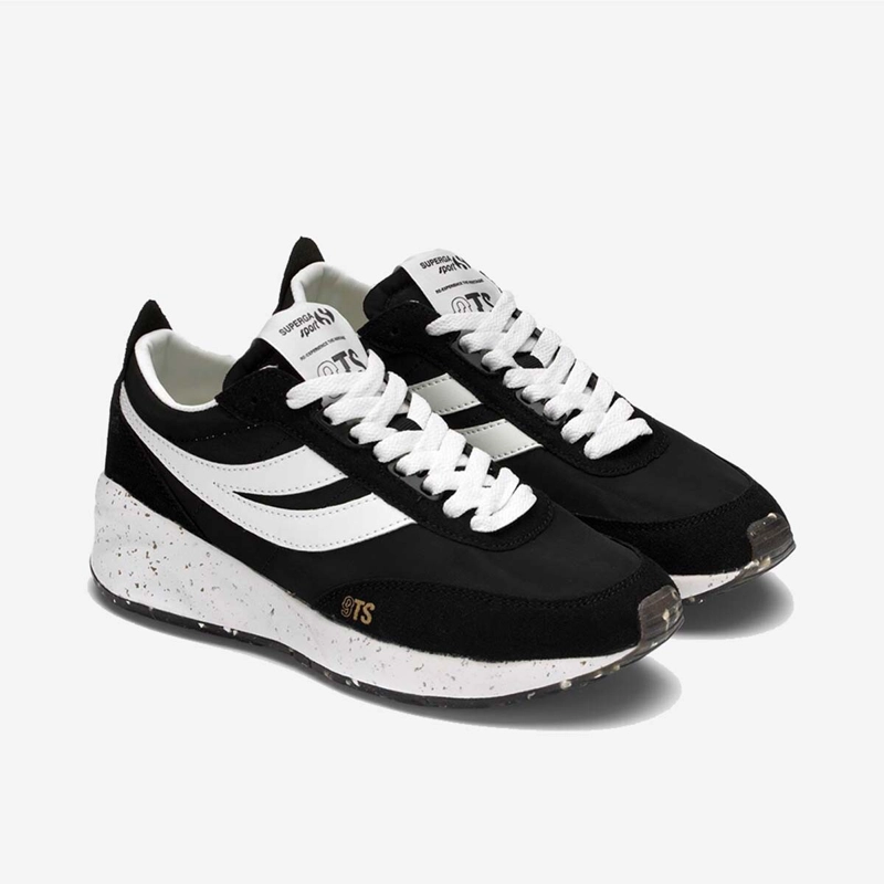ZAPATILLAS UNISEX SUPERGA TRAINING NEGRO S7128GWA57 4089 9TS VEGAN BLACK WHITE - 5