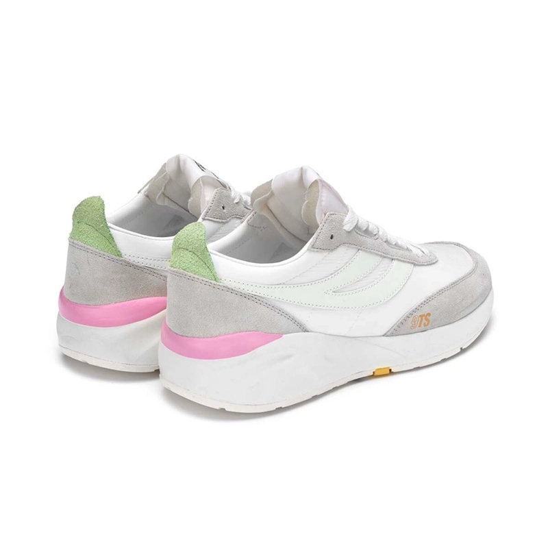 ZAPATILLAS MUJER SUPERGA URBANAS BLANCO S4115YWA60 4089 9TS WHITE PINK VIOLET BYE - 3
